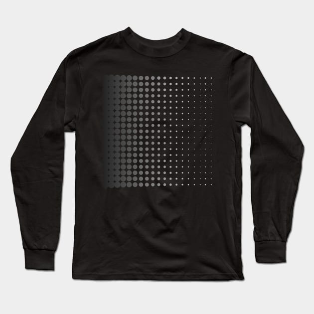 Black & White dots Long Sleeve T-Shirt by Casual Wear Co.